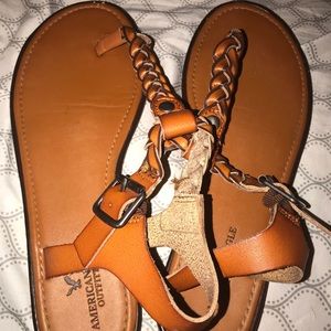American Eagle braided strap sandals